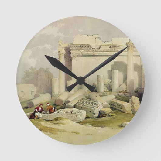 バアル寺院の東ポルティコの遺跡 ラウンド壁時計 (正面)