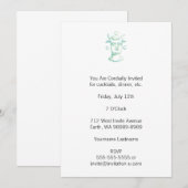 バアル(活版印刷スタイル、2色) 招待状 (正面/裏面)