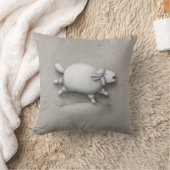 バアレリーフ、 浮き彫りかわいい赤ちゃん羊 クッション (ブランケット)