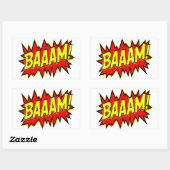 バアーム！ 長方形シール (シート)