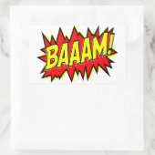 バアーム！ 長方形シール (バッグ)