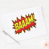 バアーム！ 長方形シール (封筒)