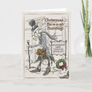バア – オウムズハンバグプニークリスマス折り畳みホリデーカード シーズンカード