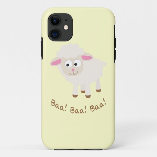 バア!バア!バア!かわいい子羊 Case-Mate iPhoneケース (裏面)