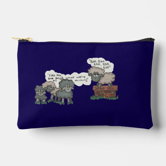 バア、バア、バ アクセサリーポーチ (正面)