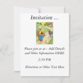 バア、バア、黒い羊、羊毛はある？ 招待状 (裏面)