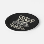 バイおもしろいクライダーレイピーバイクもしくは自転車に乗る人ギフト ペーパープレート (アングル)