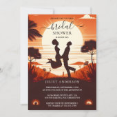 バイおもしろいファンキーユーユニークモアミームおもしろいブライダルシャワー 招待状 (正面)