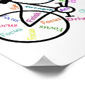 バイやる気を起こさせるク、自転車、サイクリング、スポーツ、趣味 ポスター (角)