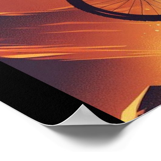 バイやる気を起こさせるク、自転車、サイクリング、スポーツ、趣味 ポスター (角)