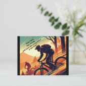 バイやる気を起こさせるク、自転車、サイクリング、スポーツ、趣味 ポストカード (スタンド正面)