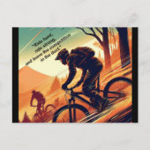 バイやる気を起こさせるク、自転車、サイクリング、スポーツ、趣味 ポストカード (正面)