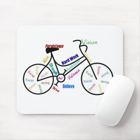 バイやる気を起こさせるク、自転車、サイクリング、スポーツ、趣味 マウスパッド (マウス)