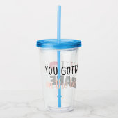 バイアおもしろいス・ベビーでカットしたユーモア アクリルタンブラー (正面)