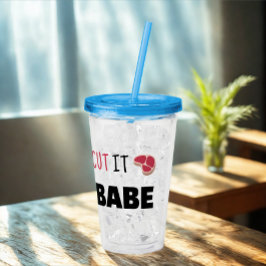 バイアおもしろいス・ベビーでカットしたユーモア アクリルタンブラー