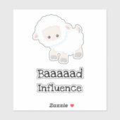 バイアインフルエパーソナライズされたンスかわいい子羊 シール (シート)