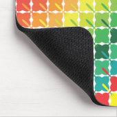 バイアスの丸い正方形の見本カラー マウスパッド (コーナー)