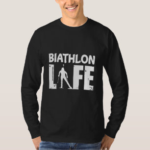 バイアスリートスキーのためのバイアスロンの生活 Tシャツ