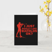 バイアスロンおもしろいプレクシーポジションバイアスリート射撃、 発砲S カード (黄色い花)