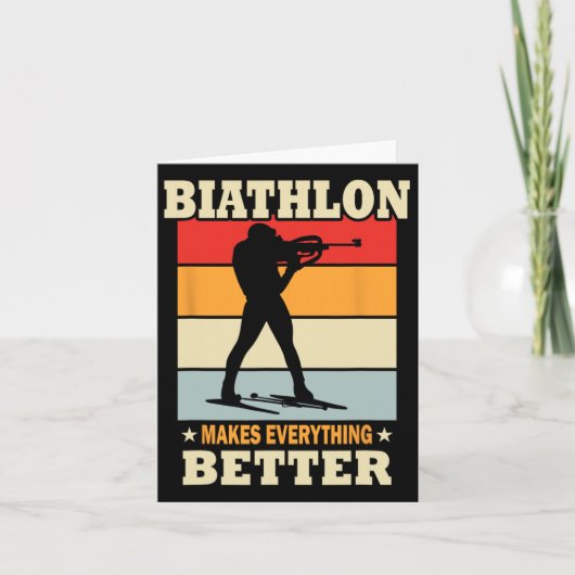 バイアスロンが全てを改善 – Biathlon カード (正面)