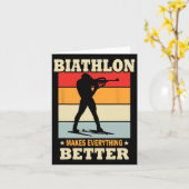 バイアスロンが全てを改善 – Biathlon カード (黄色い花)