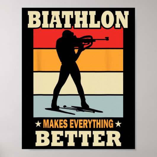 バイアスロンが全てを改善 – Biathlon ポスター (正面)