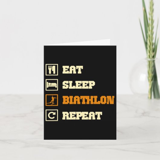 バイアスロンことわざ カード (正面)