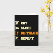 バイアスロンことわざ カード (黄色い花)