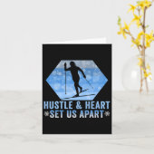 バイアスロンのハッスルとハートセットUsアパートクロスカウント カード (黄色い花)