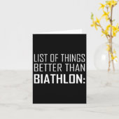 バイアスロンより良い事物のリスト カード (黄色い花)