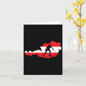 バイアスロンクールスファンオーストリアスキー カード (黄色い花)