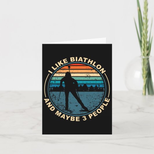 バイアスロンスキビアスレットウィンタースポーツクロスカントリー カード (正面)