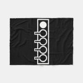 バイアスロンターゲット1 フリースブランケット (正面(横))