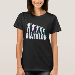 バイアスロン冬季スポーツバイアスリートスキーヤーマウンテン1 Tシャツ