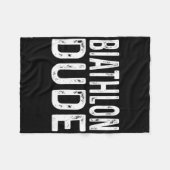 バイアスロン動揺してドスプリント追跡リレーTrac フリースブランケット (正面(横))