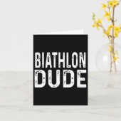 バイアスロン男 発 distressed スプリント パースート リレー トレック カード (黄色い花)