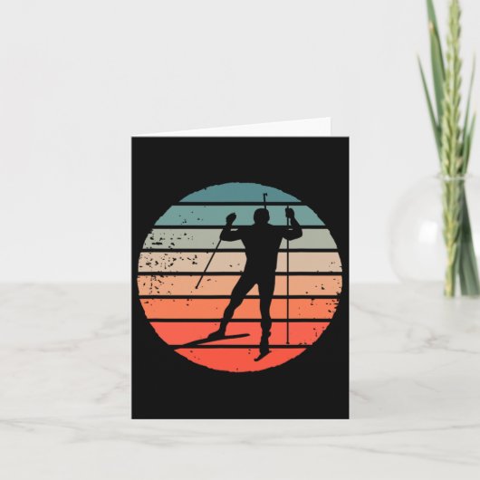 バイアスロン・ウィンタースポーツ・アクション カード (正面)