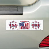 バイアスロンUSA バンパーステッカー (車上)
