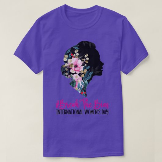 バイアス女子国際的の日を3月2日に破る Tシャツ (デザイン正面)