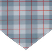 バイアス格子縞の青赤いストライプ テーブルクロス (アングル)