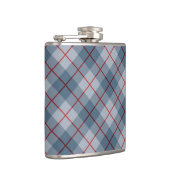 バイアス格子縞の青赤いストライプ フラスク (右)