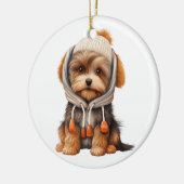 バイアパーソナライズされたーテリア犬 セラミックオーナメント (左)
