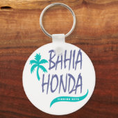 バイアホンダフロリダ鍵ズヤシの木 キーホルダー (正面)