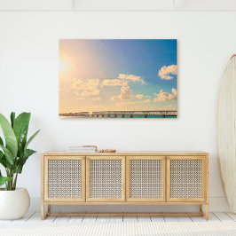 バイアホンダレイルブリッジフロリダ鍵 キャンバスプリント