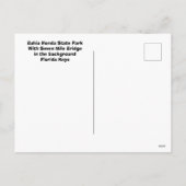 バイアホンダ州パークフロリダ鍵 シーズンポストカード (裏面)