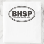 バイアホンダ州パーク 楕円形シール (バッグ)