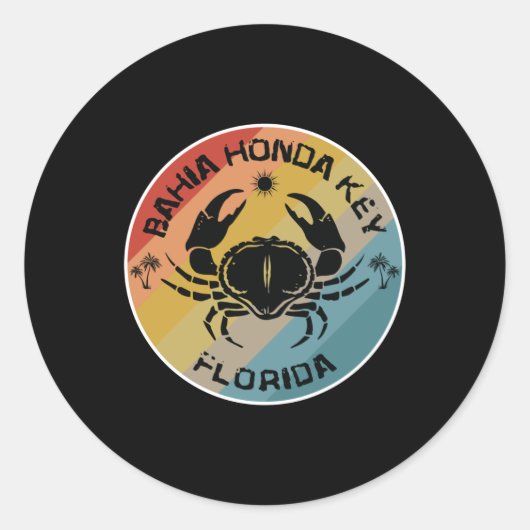バイアホンダ鍵フロリダカニアート ラウンドシール (正面)