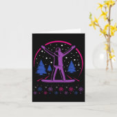 バイアルプライド微妙なスノーボーディング冬のアウトドアLg カード (黄色い花)