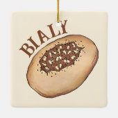 バイアルユダヤベーカリーオニオンブレッドポーランドポーランドフード セラミックオーナメント (裏面)