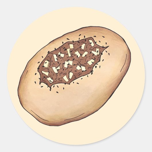 バイアルユダヤベーカリーオニオンブレッドポーランドポーランドフード ラウンドシール (正面)